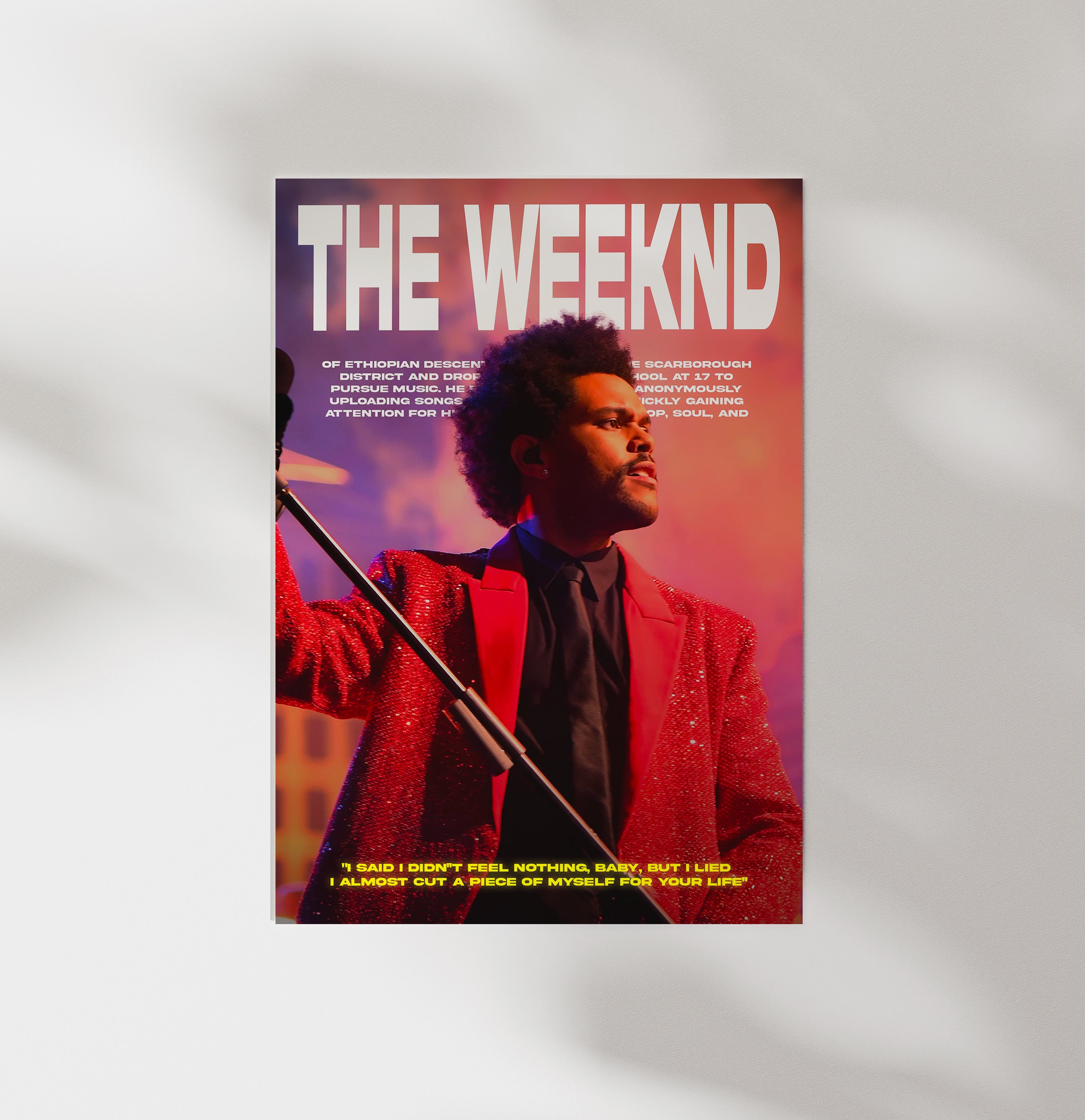 The Weeknd poster