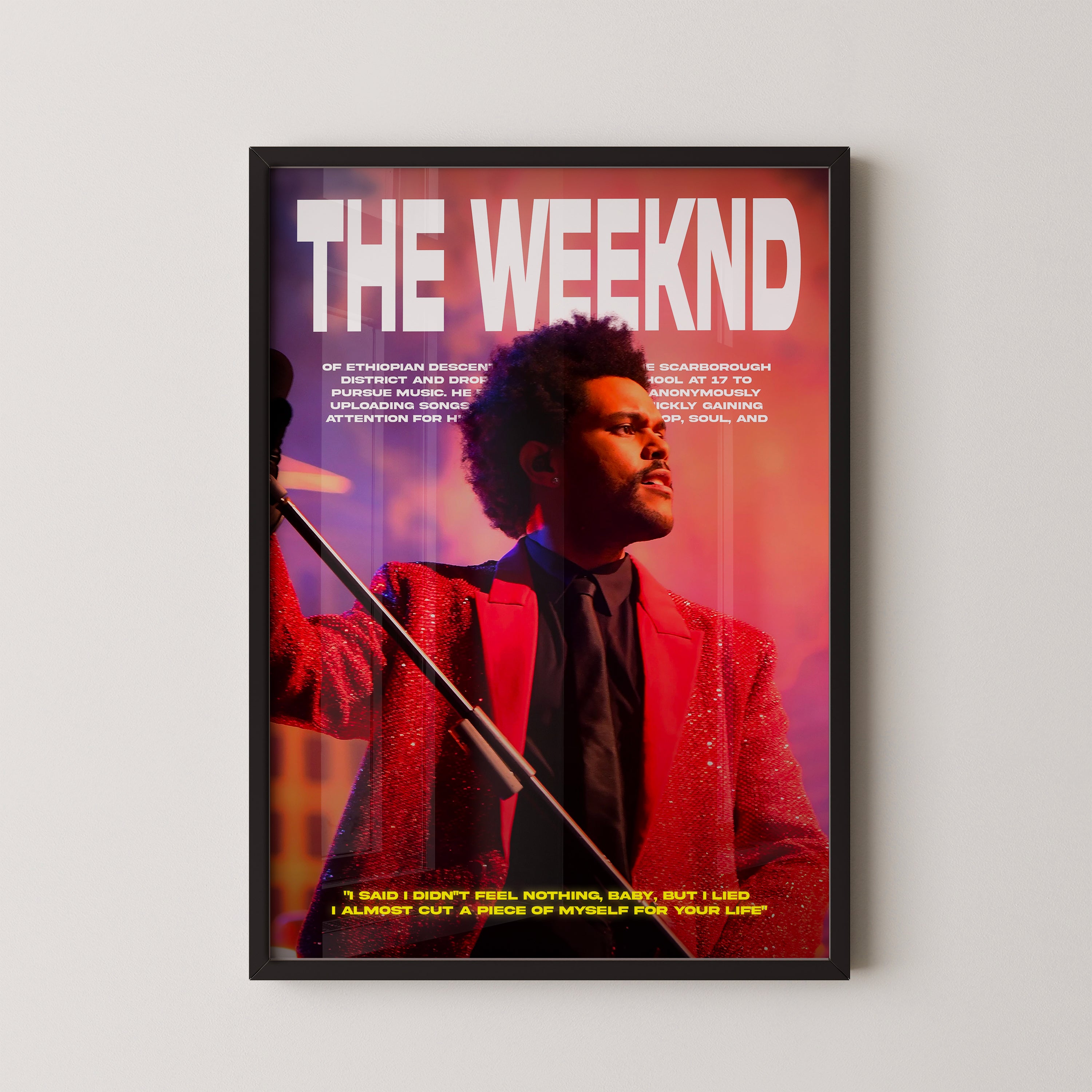 The Weeknd poster